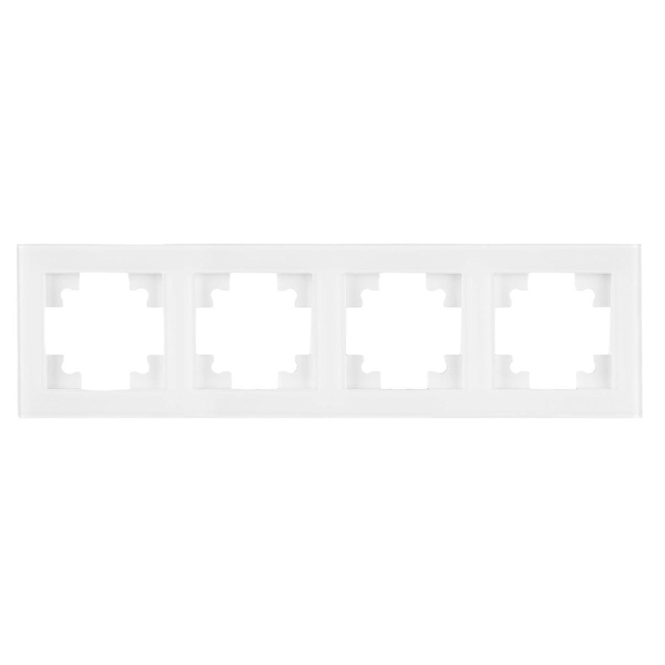Рамка 4-постовая Stekker Катрин белый GFR00-7004-01 39257