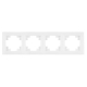 Рамка 4-постовая Stekker Катрин белый GFR00-7004-01 39257