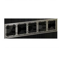 Рамка пластиковая Voltum S70 на 5 постов, (шелк) VLS100504