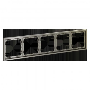 Рамка пластиковая Voltum S70 на 5 постов, (шелк) VLS100504