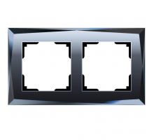 Рамка на 2 поста Werkel Diamant черный W0021208 4690389158810