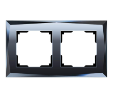 Рамка на 2 поста Werkel Diamant черный W0021208 4690389158810