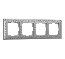 Рамка Werkel Antik на 4 поста матовый хром WL07-Frame-04 4690389145698