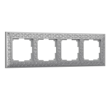 Рамка Werkel Antik на 4 поста матовый хром WL07-Frame-04 4690389145698