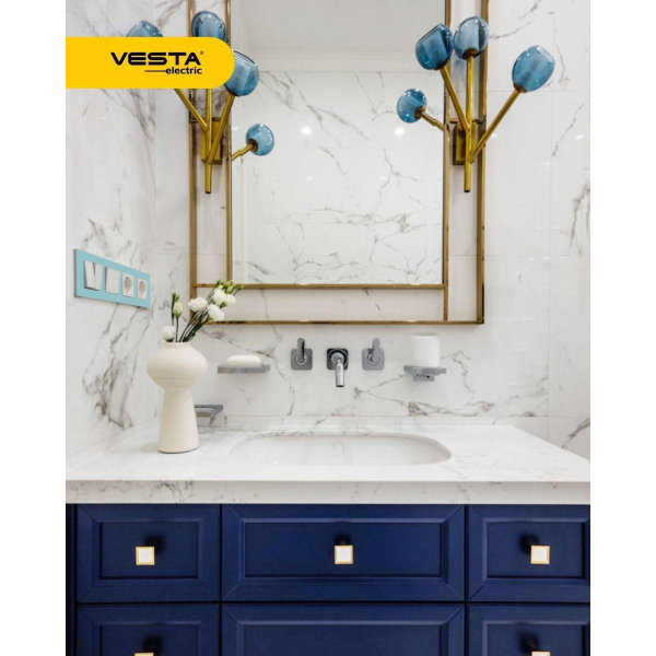Рамка 4-постовая Vesta-Electric Exclusive Blue голубой FRM050403SIN Рамка 4-постовая Vesta-Electric Exclusive Blue голубой FRM050403SIN