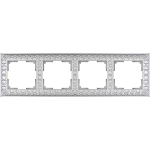 Рамка Werkel Antik на 4 поста жемчужный WL07-Frame-04 4690389063527