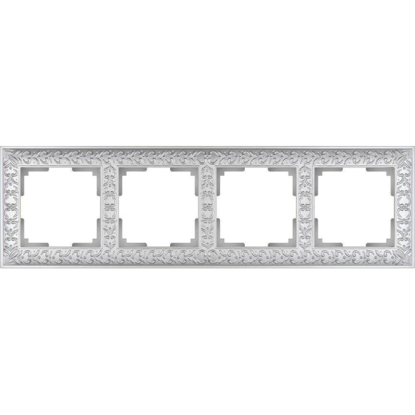 Рамка Werkel Antik на 4 поста жемчужный WL07-Frame-04 4690389063527