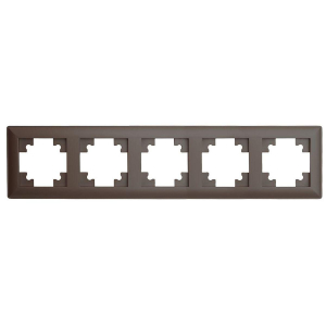 Рамка 5-постовая Stekker Катрин шоколад PFR00-7005-04 39821