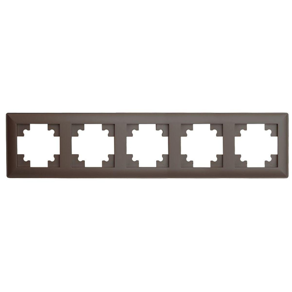 Рамка 5-постовая Stekker Катрин шоколад PFR00-7005-04 39821