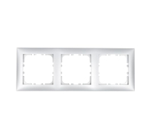 Рамка LK Studio 3-постовая (серебристый металлик) LK60 864303-1