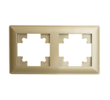 Рамка 2-постовая Stekker Катрин золото PFR00-7002-08 49607