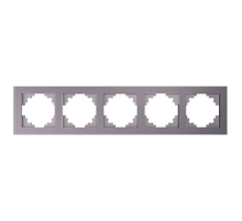 Рамка 5-постовая Stekker Катрин дымчатый GFR00-7005-07 49039