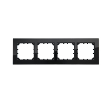 Рамка LK Studio 4-постовая из натурального темного стекла LK60 864410-1