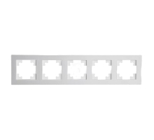 Рамка 5-постовая Stekker Катрин белый матовый GFR00-7005-01М 49598