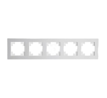 Рамка 5-постовая Stekker Катрин белый матовый GFR00-7005-01М 49598