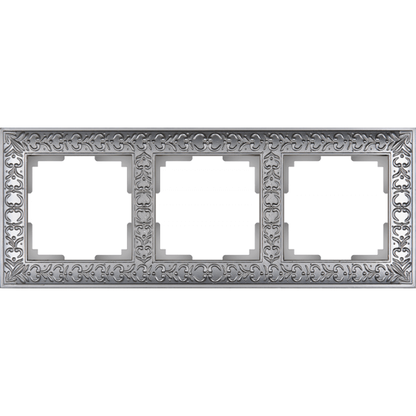 Рамка Werkel Antik на 3 поста матовый хром WL07-Frame-03 4690389145681