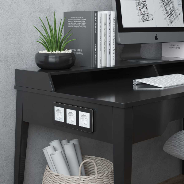 Рамка Werkel Platinum на 3 поста черный алюминий W0032608 4690389184482