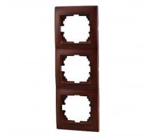 Рамка 3-ая вертикальная Lezard Mira вишня 701-0601-153
