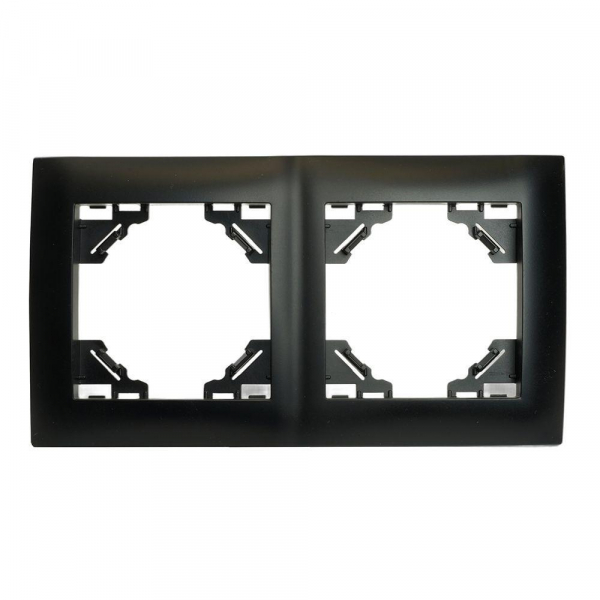Рамка 2-постовая Stekker Эрна Элегант черный PFR00-9012-03 49662 Рамка 2-постовая Stekker Эрна Элегант черный PFR00-9012-03 49662