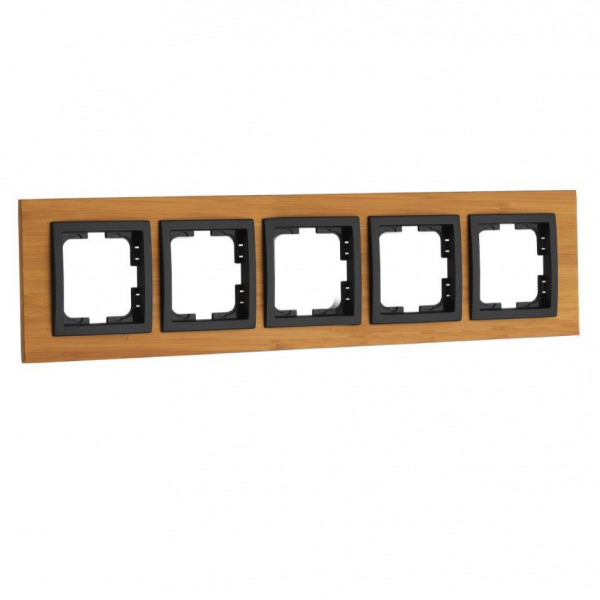Рамка 5-постовая Mono Electric Style бамбук 107-530000-164 Рамка 5-постовая Mono Electric Style бамбук 107-530000-164