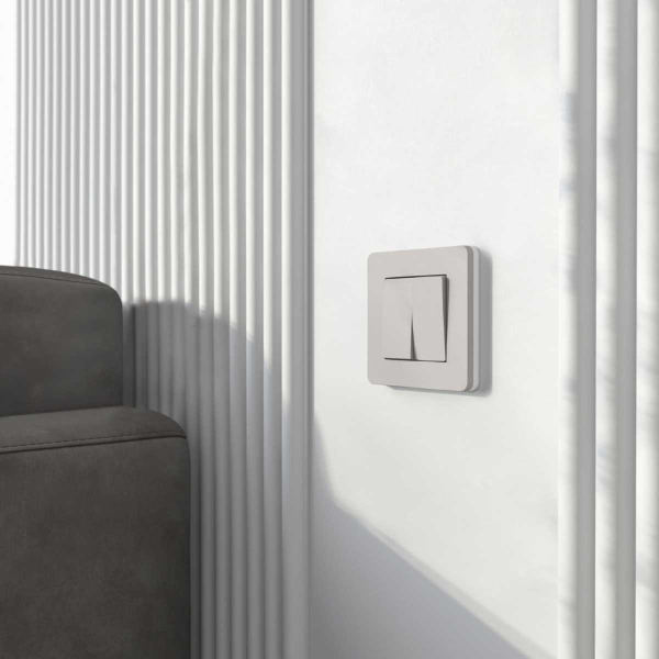 Рамка Werkel Split на 1 пост дымчатый/белый W0013067 4690389206047