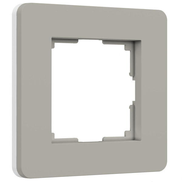 Рамка Werkel Split на 1 пост дымчатый/белый W0013067 4690389206047