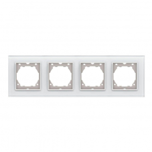 Рамка 4-постовая Vesta-Electric ExclusiveWhite белый FRM050403BEL