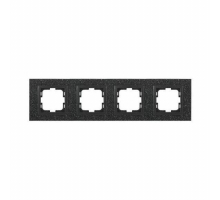 Рамка 4-постовая Mono Electric Style Granit чёрный гранит 107-610000-163