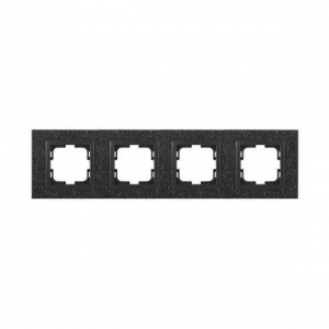 Рамка 4-постовая Mono Electric Style Granit чёрный гранит 107-610000-163