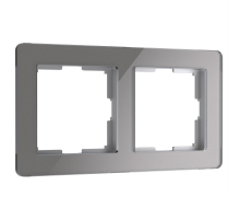 Рамка Werkel Acrylic на 2 поста графит W0022704 4690389184864