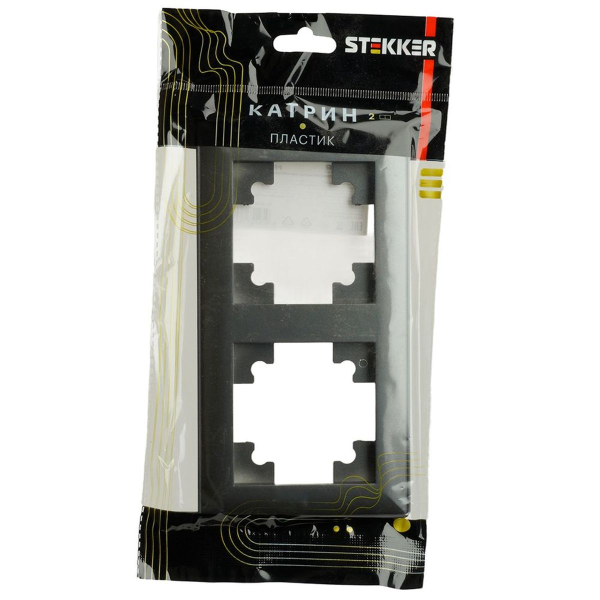 Рамка 2-постовая Stekker Катрин графит PFR00-7002-06 39808