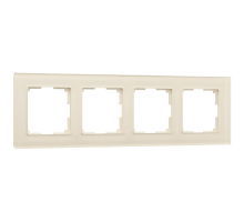 Рамка на 4 поста Werkel Favorit молочный W0041141 4690389183447