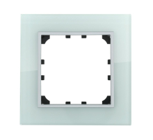 Рамка LK Studio 1-постовая из натурального светлого стекла LK60 864111-1