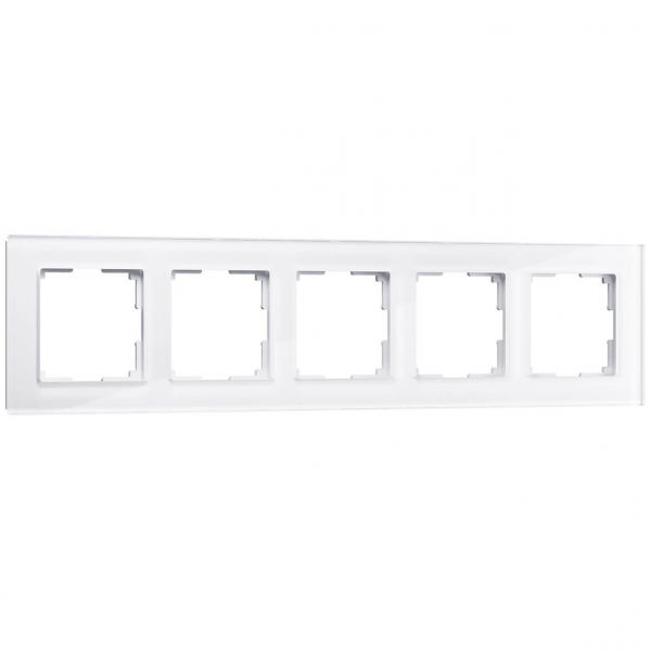 Рамка на 5 постов Werkel Favorit белый W0051101 4690389160080 Рамка на 5 постов Werkel Favorit белый W0051101 4690389160080