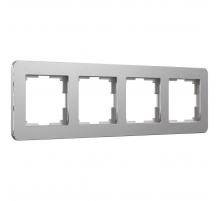 Рамка Werkel Platinum на 4 поста алюминий W0042606 4690389184505