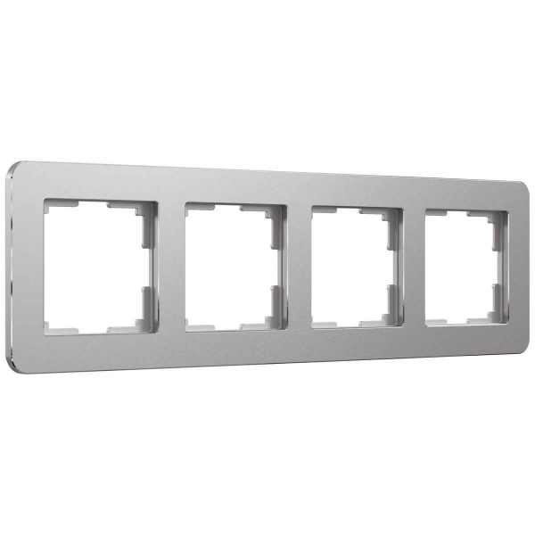 Рамка Werkel Platinum на 4 поста алюминий W0042606 4690389184505 Рамка Werkel Platinum на 4 поста алюминий W0042606 4690389184505