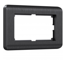 Рамка для двойной розетки Werkel Stream графит W0082104 4690389162541
