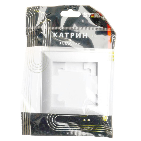 Рамка 1-постовая Stekker Катрин белый PFR00-7001-01 39792