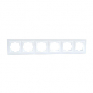 Рамка 6-постовая Mono Electric Despina белый 102-190000-166