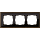 Рамка Werkel Palacio на 3 поста бронза/черный WL17-Frame-03 4690389103667