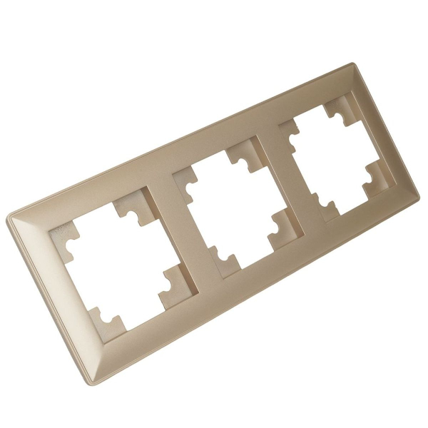 Рамка 3-постовая Stekker Катрин шампань PFR00-7003-02 39804