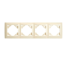 Рамка 4-постовая Stekker Эрна Элегант слоновая кость PFR00-9014-02 49669