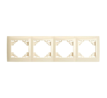 Рамка 4-постовая Stekker Эрна Элегант слоновая кость PFR00-9014-02 49669