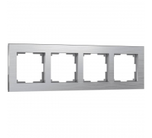 Рамка на 4 поста Werkel Aluminium алюминий W0041706 4690389158070