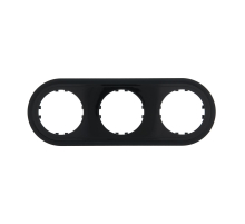 Рамка LK Studio 3-постовая круглая (черный) Vintage-Classic 889308-1