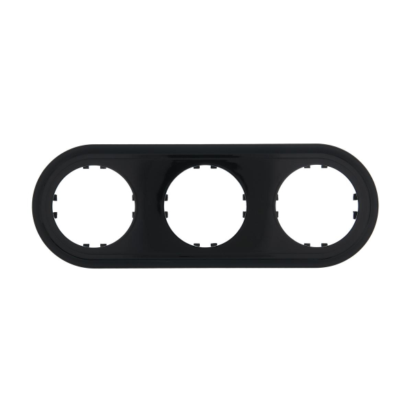 Рамка LK Studio 3-постовая круглая (черный) Vintage-Classic 889308-1