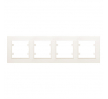 Рамка Makel 4-м Karea горизонт. крем. 56010704