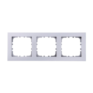 Рамка LK Studio 3-постовая (серебристый металлик) LK80 844303-1