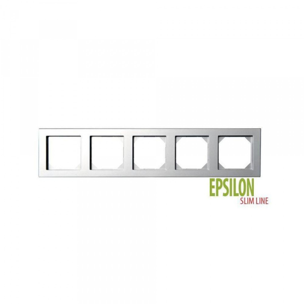 Рамка 5-постовая Liregus Epsilon серебро 28-1905 Рамка 5-постовая Liregus Epsilon серебро 28-1905