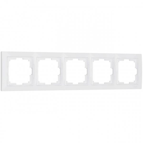 Рамка на 5 постов Werkel Snabb basic белый W0052001 4690389161452 Рамка на 5 постов Werkel Snabb basic белый W0052001 4690389161452